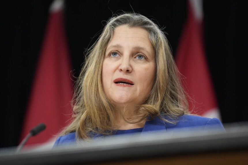 freeland-to-announce-liberal-leadership-bid-within-the-next-week