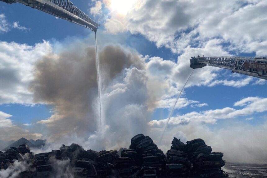 fire-breaks-out-on-grounds-of-steel-plant-northeast-of-montreal