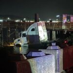 allegedly-stolen-semi-truck-rams-police-cars,-ends-up-in-river:-rcmp